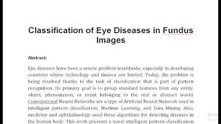 Classification of Eye Diseases in Fundus Images [upl. by Itsa137]