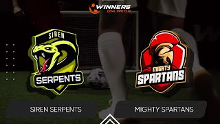 Winners Goal Pro Cup Siren Serpents  Mighty Spartans 071224 Weekend Cup [upl. by Raval]