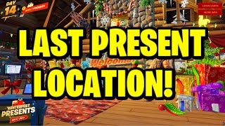 How To OPEN LAST PRESENT in Fortnite Secret 2021 Winterfest Present [upl. by Laehcym13]