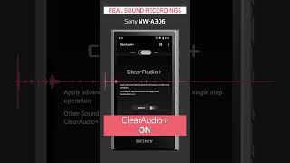 【REAL SOUND】 ClearAudio 🎵 Sony Walkman NWA306 [upl. by Inessa]