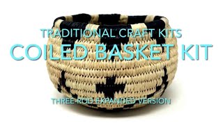 Coiled Basket Kit ThreeRod Expanded Version  Part 1 [upl. by Hite]