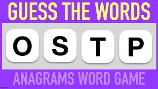 GUESS THE ANAGRAMS WORD GAME  30 Scrambled Words Guessing Game [upl. by Hild]