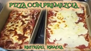 Como hacer PIZZA con PREMEZCLA para HORNO casera Pepperoni Salami cocina nutrición alimentación [upl. by Enej]