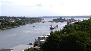 Kiel Schleusenanlagen  Kieler Förde zwischen Strande  Laboe [upl. by Armil]