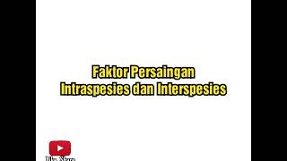 Faktor Persaingan Intraspesies dan Interspesies  Sains Tahun 6 kelasonlinecikgunurul cikgootube [upl. by Norehc]