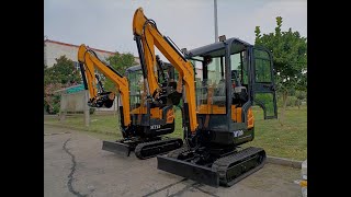 Chinese factory small digger 18 Ton with EPA and Euro 5 diesel engine and cab [upl. by Politi]