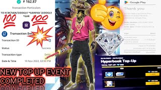 Free Fire New InGame TopUp Method  New Top Up Event Completed  Galaxy Book  310 Diamond [upl. by Ettelegna]