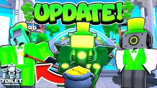 Toilet Tower Defense ST PATRICKS DAY UPDATE 🍀🔴 Live Stream [upl. by Nahem728]