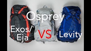 Osprey Exos vs Levity  Which Backpack to get [upl. by Asertal]