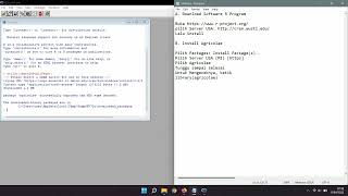 Cara Install Software R Program dan Agricolae [upl. by Aicirtap155]