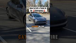 How to Get Out Of a Tesla If It Dies 🪫😳 [upl. by Enidlareg352]