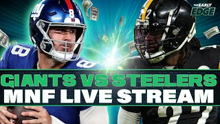 Monday Night Football LIVE STREAM GiantsSteelers Picks Parlays and Best Bets [upl. by Noxas]