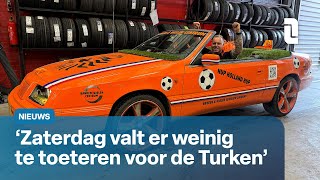 Blerickenaar toetert vrolijk mee met Turken in zijn oranje cabrio 🧡🚗  L1 Nieuws [upl. by Giustino]