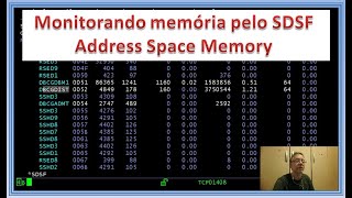 Monitorando memória pelo SDSF  Address Space Memory [upl. by Elwina]