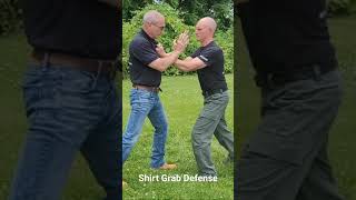 How to Defend Against a Shirt Grab Self Defense shorts [upl. by Ezarras75]