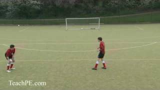 Soccer skills  Football Drills  Offensive and Defensive [upl. by Ahsemac]