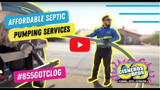 Affordable Septic Pumping Services 855GOTCLOG [upl. by Beckie]