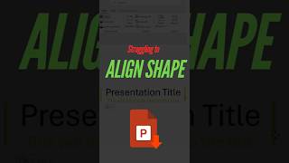 Struggling to align shapes in PowerPoint Heres the trick you need shorts powerpoint tricks [upl. by Ahsimed719]