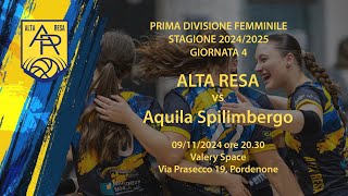 Giornata 4  Alta Resa VS Aquila Spilimbergo [upl. by Augustina536]