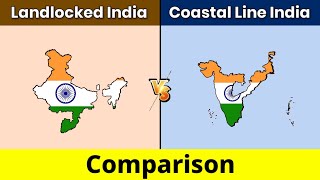 Landlocked Indian States vs Coastal Indian states  Coastal vs Landlocked Indian states  Data Duck [upl. by Billie]