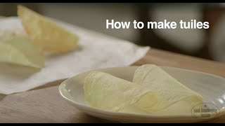 Tuile Biscuit Recipe  Good Housekeeping UK [upl. by Rednasela]