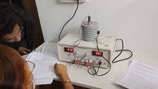 Band Gap By Four Probe Method Practical  Investigation Of Intrinsic Band Gap By Linear Four Probe [upl. by Farika742]