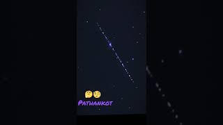 spaceX starlink satellite train spotted in sky Punjabs 🌌🌌 starlight pathankot punjab [upl. by Eniamreg]