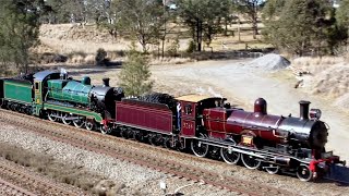 NSWGR 3265 3526 Double Head and SRA 4501 high speed to Scone [upl. by Rupert33]