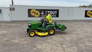 John Deere X728 Ultimate 4x4 Roding Mower [upl. by Tterraj]