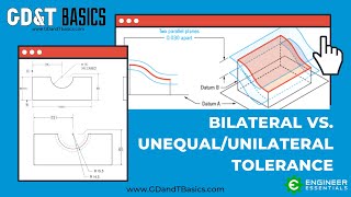 Profile Modifiers  Bilateral Tolerance Unilateral Tolerance and Unequally Disposed Tolerance [upl. by Fiona]