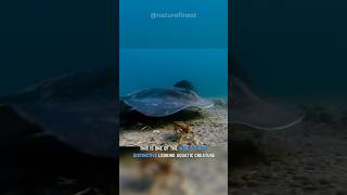 Stingray  The Venomous Flat Fish animals shorts nature ocean [upl. by Aitat]