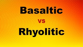 Basaltic VS Rhyolitic Magma [upl. by Mile]