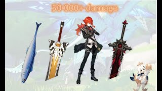 Comparison Burst Damage Between Luxurious SeaLord Tuna vs Lithic Blade vs Wolf Gravestone [upl. by Nils]