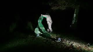 using a tarp as a ground sheet on a tent Dartmoor 22nd Jan 2023 [upl. by Yrehc]