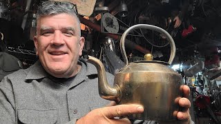 Cast Iron Kettle Score  Possible JampJ Siddons  Hill Top Foundry  5 Pint [upl. by Lemart784]