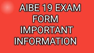 AIBE 19 Exam Form information aibe 19 latest updatesAIBE 19 Details schedule examination 2024 [upl. by Izawa]