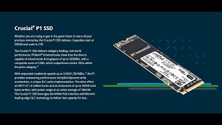 Unboxing Crucial P1 series 1 TB NVMe M2 Solid State Drive [upl. by Anchie437]