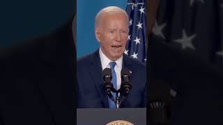 quotAnywayquot Biden stumbles through Big Boy press conference [upl. by Ardnazxela]