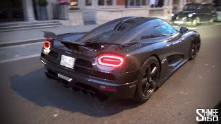 Full Carbon Koenigsegg Agera R in London  Starts and Sounds [upl. by Urbani]