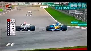 Fernando Alonso Haalt David Coulthard In F1 Maleisie 2004 Commentaar Olav Mol [upl. by Tanya]