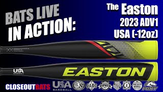 HITTING Easton YBB23ADV12 ADV1 2 5 8 USA 12oz 2023 [upl. by Nomolas]