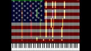 US National Anthem MIDI Synthesia [upl. by Arte934]