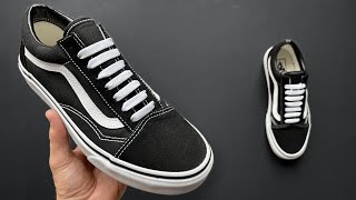 HOW TO STRAIGHT LACE VANS SHOES [upl. by Hajidak]