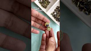 Saree pin making  brooch pin making handmade sareepin diy arts crafts making handcrafted [upl. by Ellehcam]