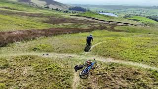 Pendle Hill Mountain Biking Waysign Descent [upl. by Frederiksen]