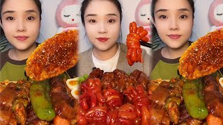 Eating video Asmr seafood amp mukbang food challenge 2024 eatingvideo asmr mukbang [upl. by Irwinn]