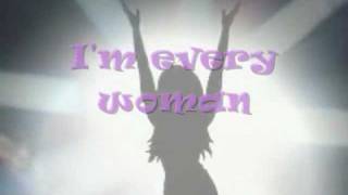 Chaka KhanIm every woman with Lyrics on screen [upl. by Neeoma]