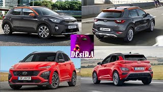 2021 Hyundai Kona vs 2021 Kia Stonic technical comparison KiaStonic HyundaiKona [upl. by Hillhouse]