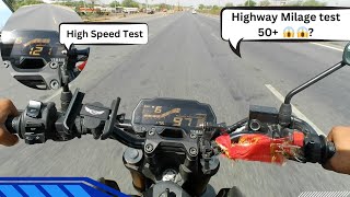 Yamaha MT15 v30 BS7 Mileage Test on Highway 50kmL😱😱 mt15milagetest mt15lover mt15fans funk [upl. by Ymaral]