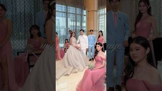 A unique color combination for the wedding entourage 🩵🩷 weddingph weddingvideographer [upl. by Delogu]